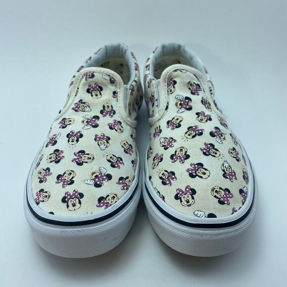 DISNEY X VANS “Minnie Mouse & Friends” Slip On Shoes Youth Kids Size 5 - Picture 5 of 12